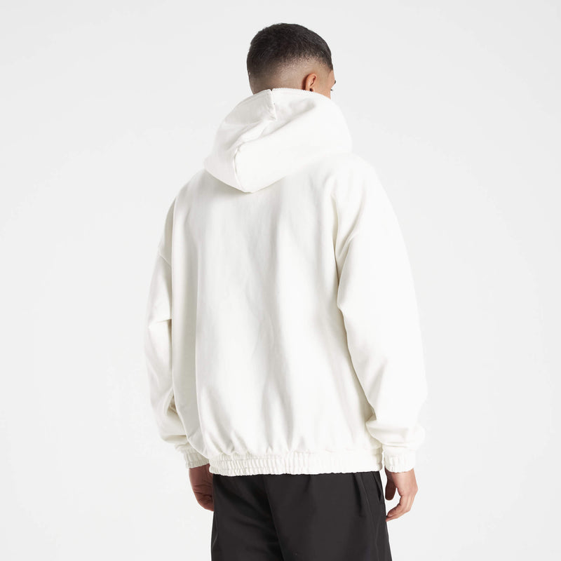 Evo Zipper Hoodie - Bright White
