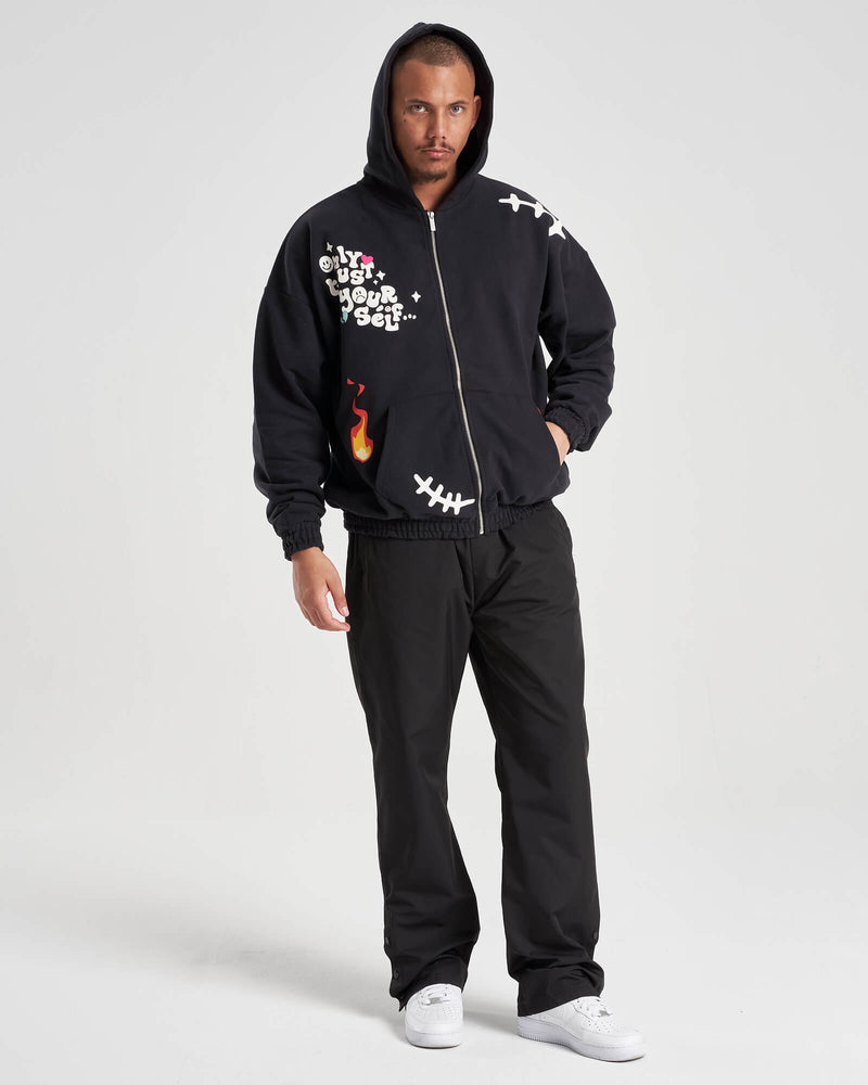 OTY Zipper Hoodie - Dark Grey