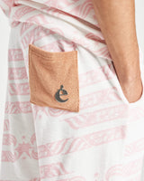 Polo Shorts – White Pink