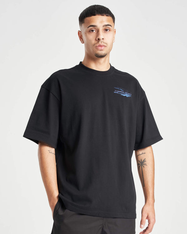 T-Shirt – Black Blue