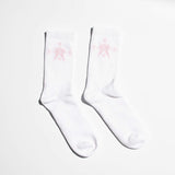 Socks – White Pink