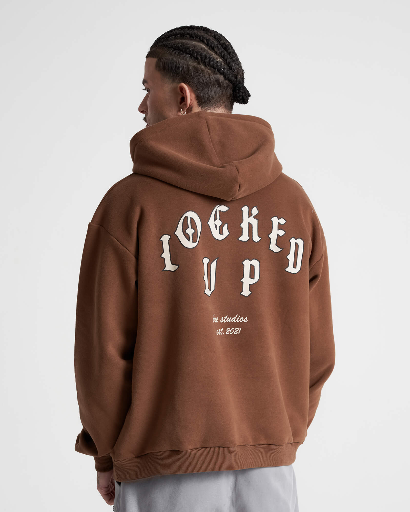 Locked Up Hoodie - Cocoa Brown