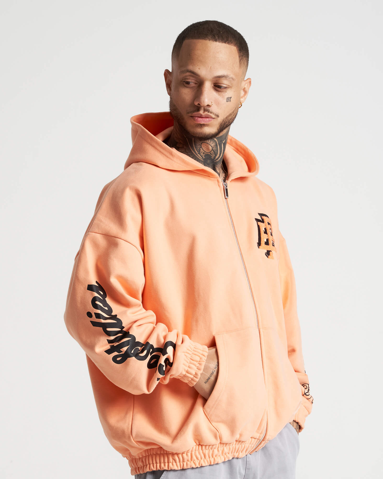 Locked Up Zipper  - Coral